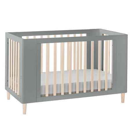 Cocoon Evoke 4-in-1 Cotbed + Change Area Dresser + Mattresses, Dove Grey / Natural Wash
