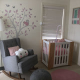 Cocoon Evoluer 4-in-1 Cotbed + Change Area Dresser + Mattresses, White / Natural