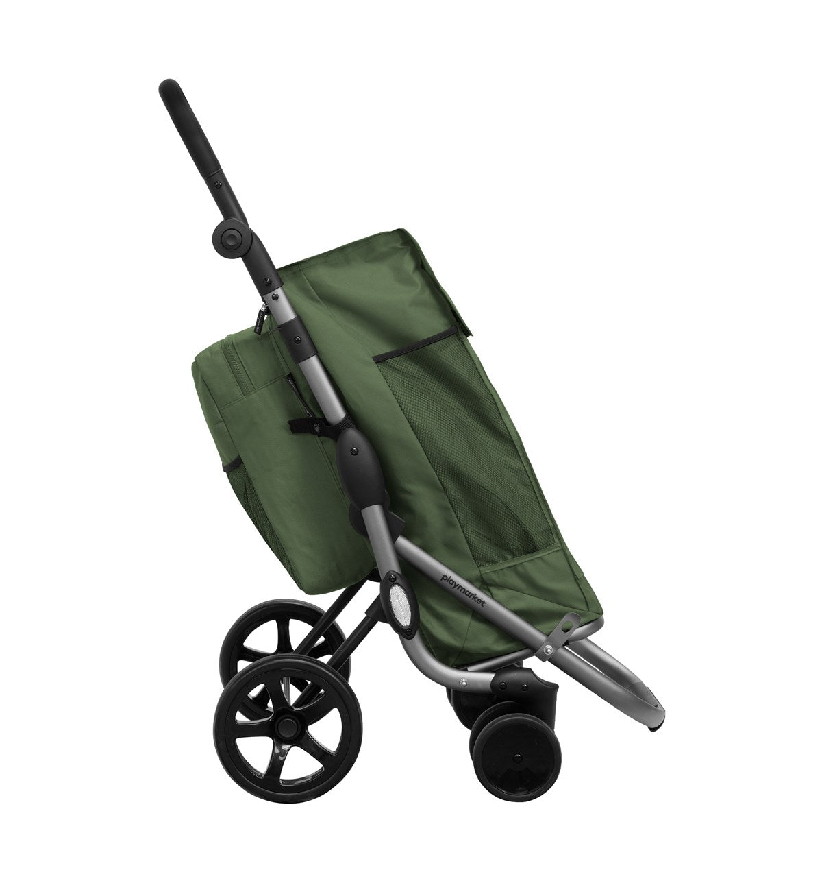 Playmarket Go Plus Premium Folding Shopping Trolley with Thermal Bag – 53.5L