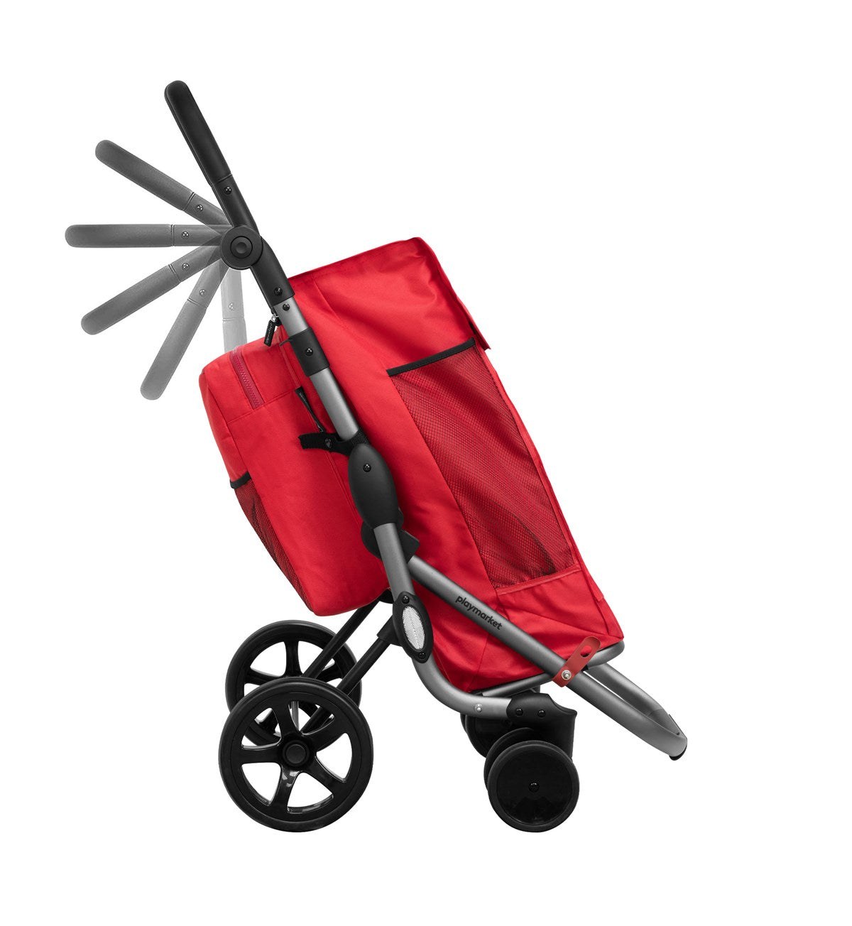 Playmarket Go Plus Premium Folding Shopping Trolley with Thermal Bag – 53.5L