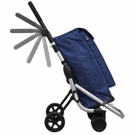 Playmarket Go Up Original 2 or 4 Wheel Folding Shopping Trolley – 39.5L with Thermal Pocket