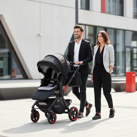 Jané Limited Edition Crosslight Pro Carbon 3in1 Travel System with Lie-Flat Kombibaby Car Seat