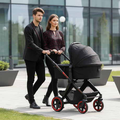 Jané Limited Edition Crosslight Pro Carbon 3in1 Travel System with Lie-Flat Kombibaby Car Seat