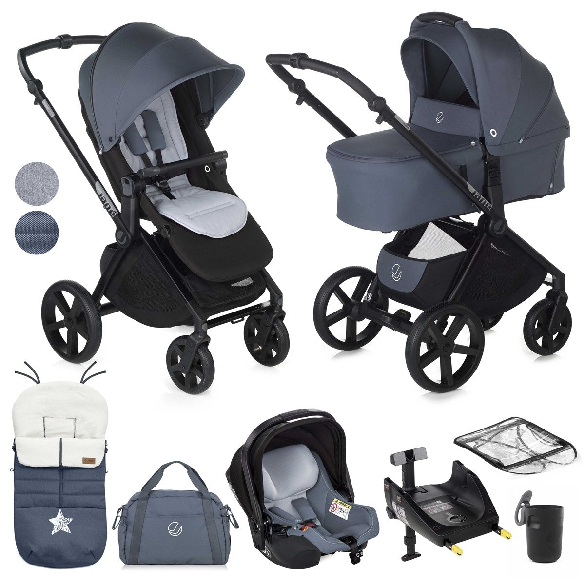 Jane Muum-4 + Sweet + Koos iSize, 10 Piece Travel System Bundle