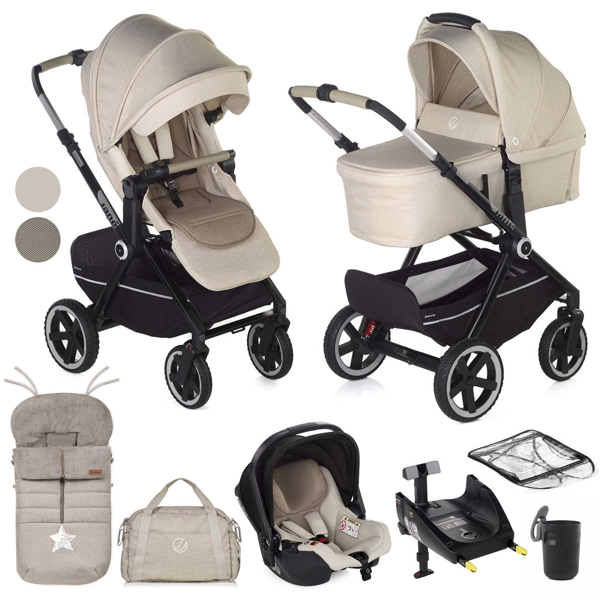 Jane Crosslight-3 Full 10 Piece Travel System Bundle
