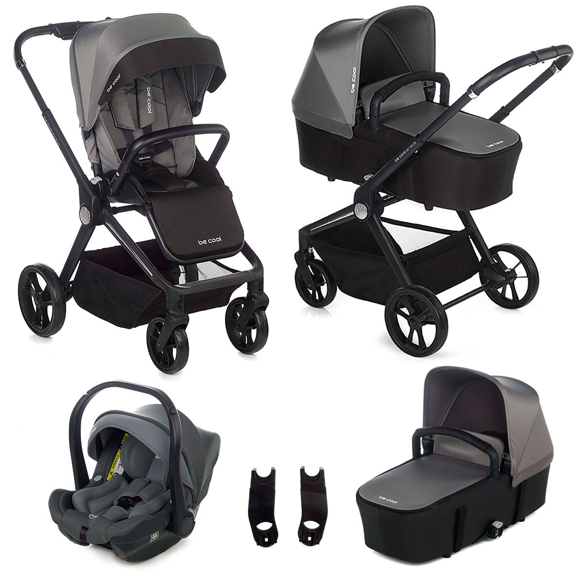 Be Cool Stratos 3in1: Pushchair + Carrycot + iSize Car Seat