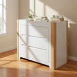 Cocoon Change Area Dresser, White / Natural