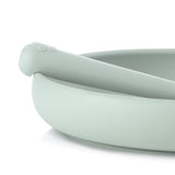 Complete 4-Piece Silicone Dinner Set for Babies - Plate, Bowl, Spoon, and Cup