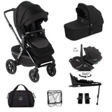 Jane Crosslight-3 Trio Kombibaby 360 Lie-Flat Car Seat Travel System, Special Edition Silver Shadow