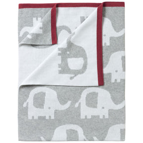 Clair De Lune Eli the Elephant Reversible Blanket