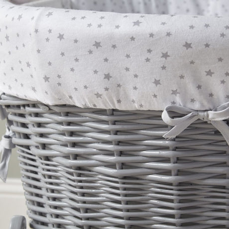 Clair De Lune Stars and Stripes Bedside Crib