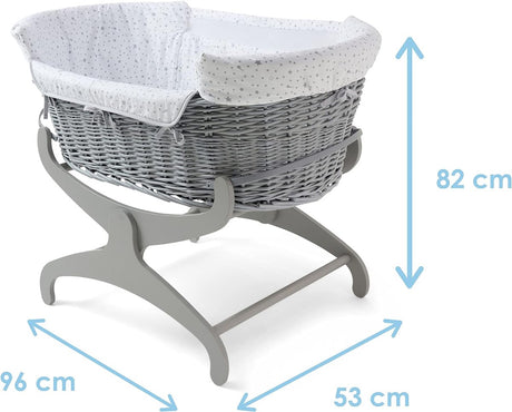 Clair De Lune Stars and Stripes Bedside Crib