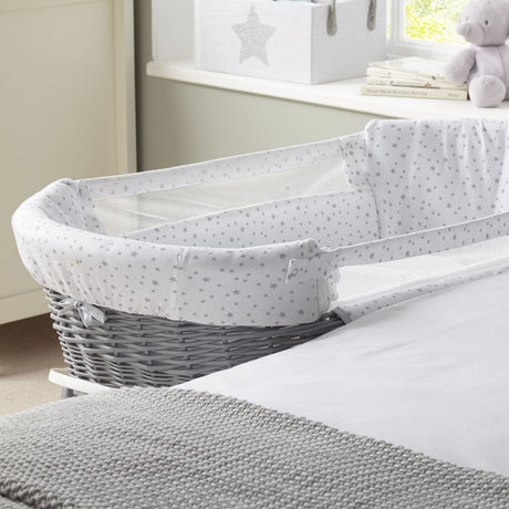 Clair De Lune Stars and Stripes Bedside Crib