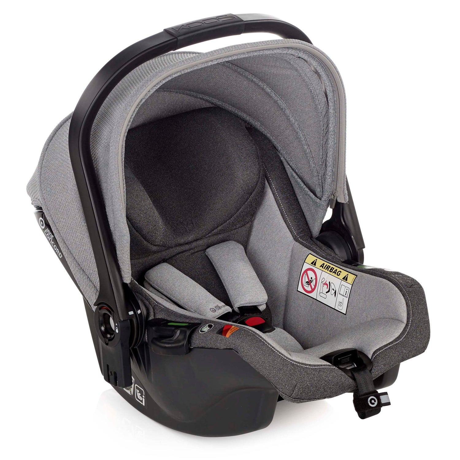 Jané Trider + Transporter Plus Carrycot, Cold Black