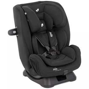 Black car seat with Joie logo on a white background