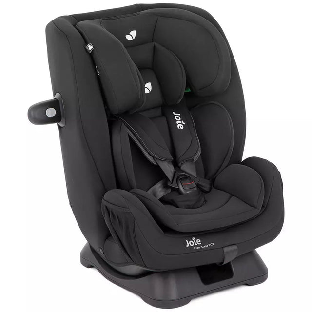 Black car seat with Joie logo on a white background