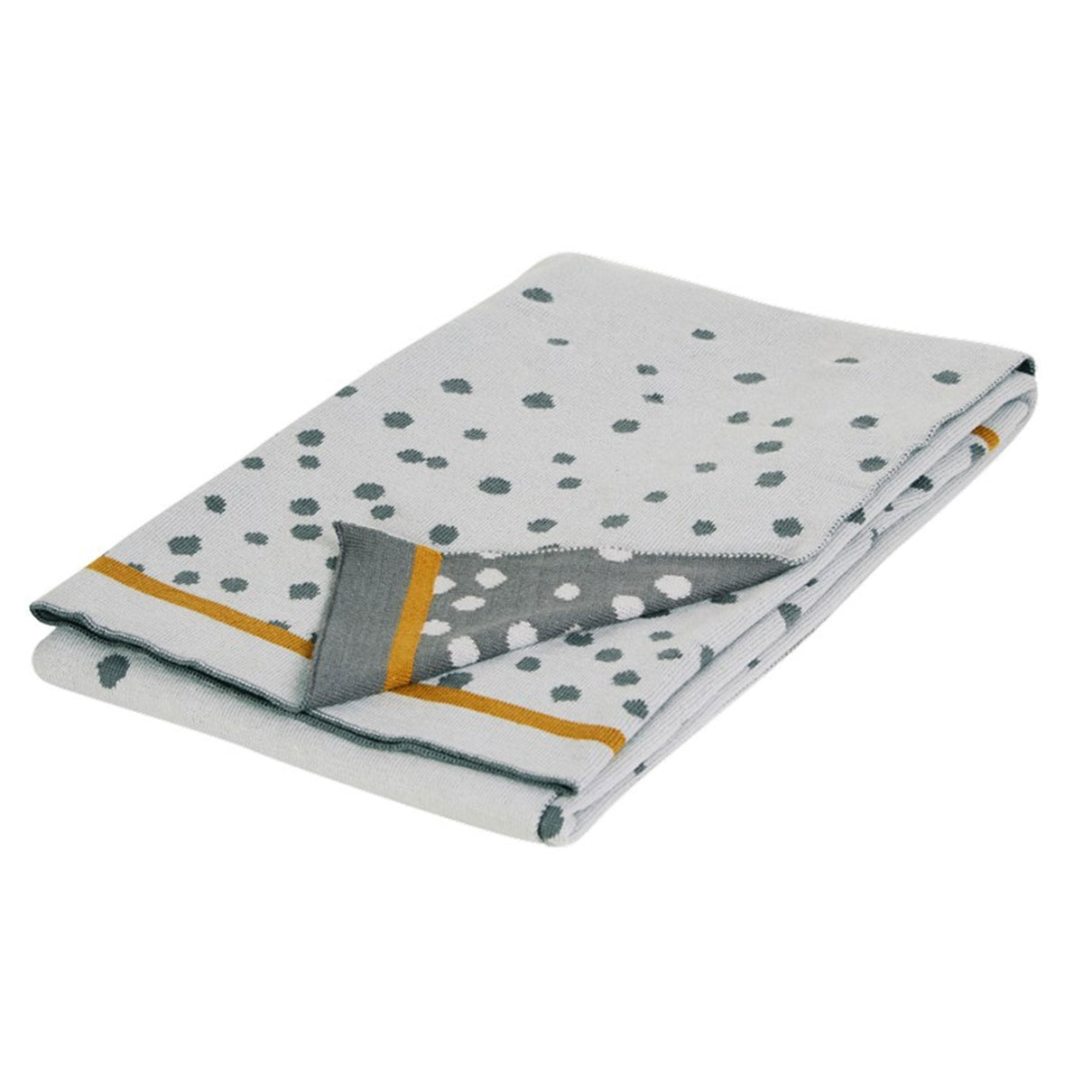 Knitted blanket Happy dots