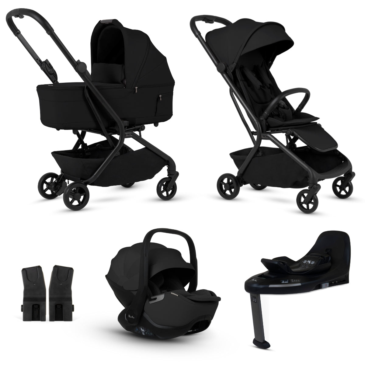 Silver Cross Nia Compact Travel System with Glide 360 Car Seat & Base