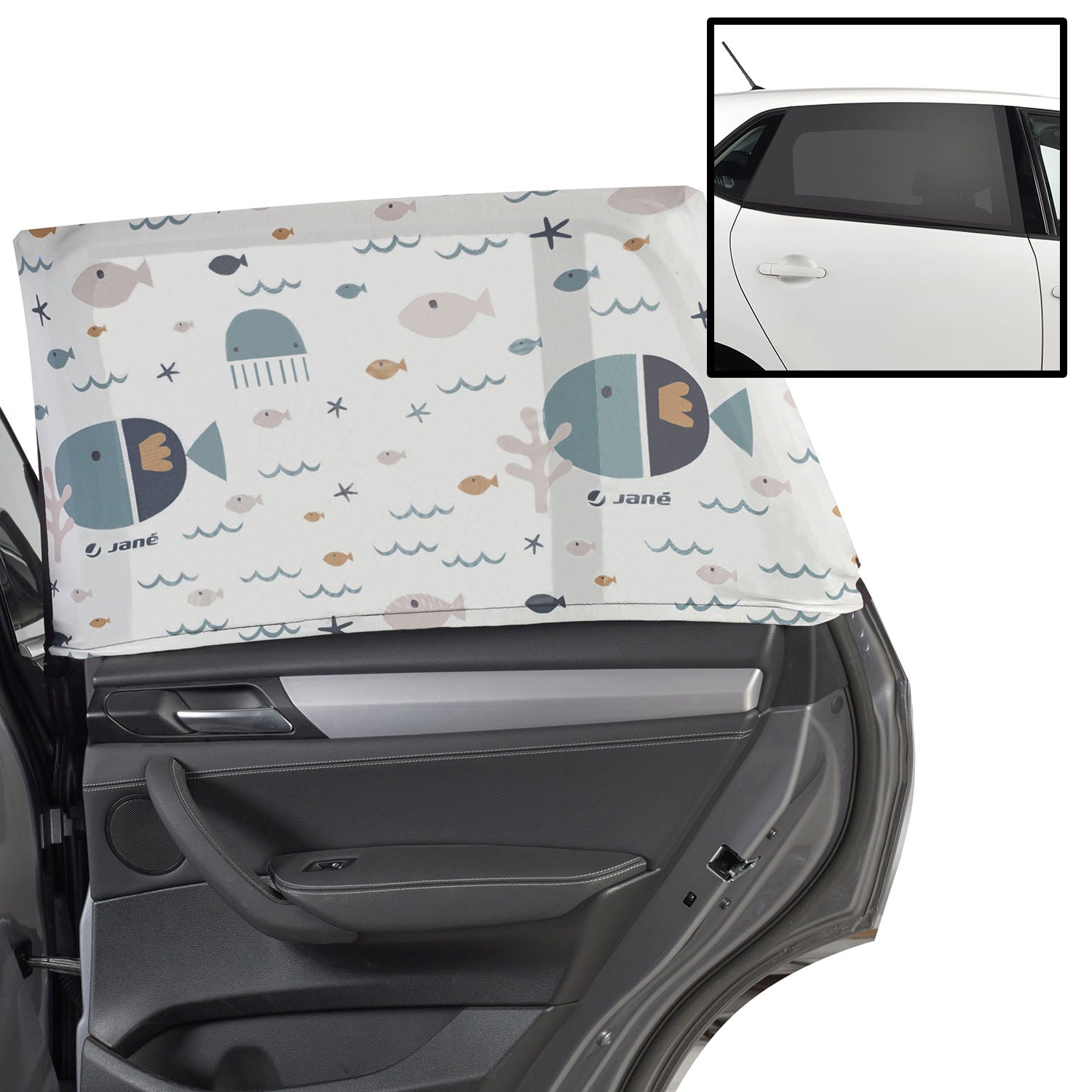 Universal Window Sock Car Shade for Baby – UVA/UVB 30+ Sun Protection & Insect Shield (2-Pack)