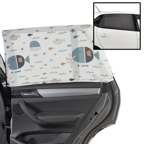 Universal Window Sock Car Shade for Baby – UVA/UVB 30+ Sun Protection & Insect Shield (2-Pack)
