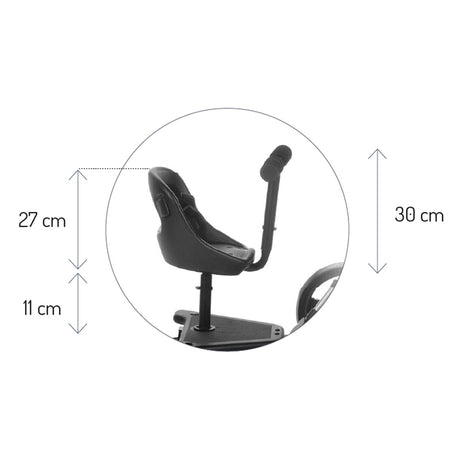 Be Cool Skate Universal Buggy Platform + Seat Unit – Seated or Standing Ride-On Board for Second Child
