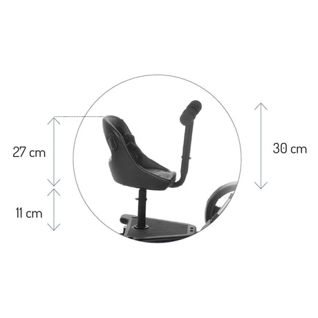 Seat Unit for Skate Buggy Platform - Converts Standing Board into Seated Ride-On