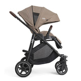 A Jola stroller in taupe and black, shown from a side profile view against a solid white background.
