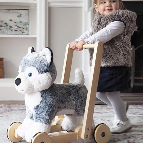 Little Bird Told Me Mishka Dog Push Along Baby Walker