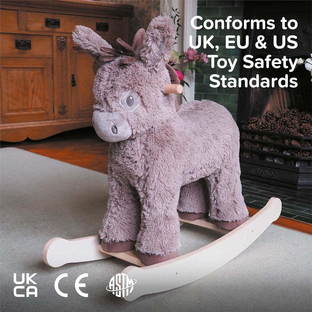 Little Bird Told Me Norbert Rocking Donkey Ride on Toy