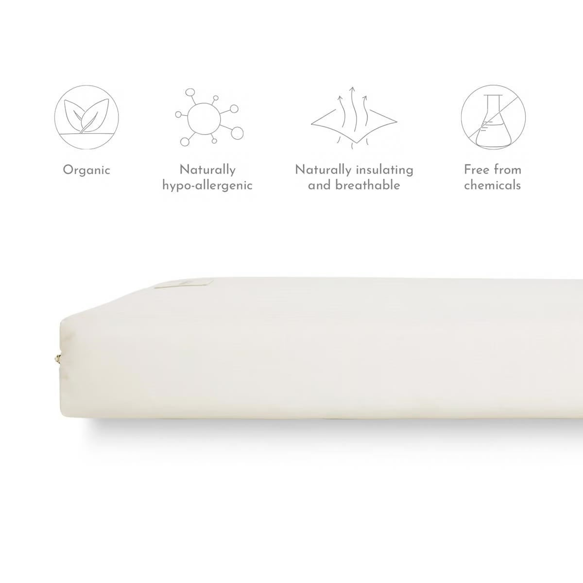Little Green Sheep Organic Cot Bed Mattress 140 x 70 cm