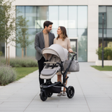 Jané Trider Travel System Bundle with Transporter Plus & Koos R1 i-Size Car Seat, Sand