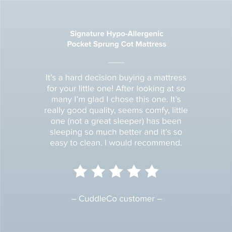 CuddleCo Signature Hypo-Allergenic Bamboo Pocket Sprung Mattress