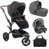 Jané Trider + Transporter Plus Carrycot, Black & Grey