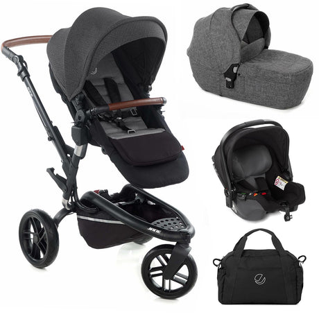 Jané Trider + Transporter Plus Carrycot, Black & Grey