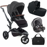 Jané Trider + Transporter Plus Carrycot, Cold Black