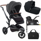 Jané Trider + Transporter Plus Carrycot, Cold Black