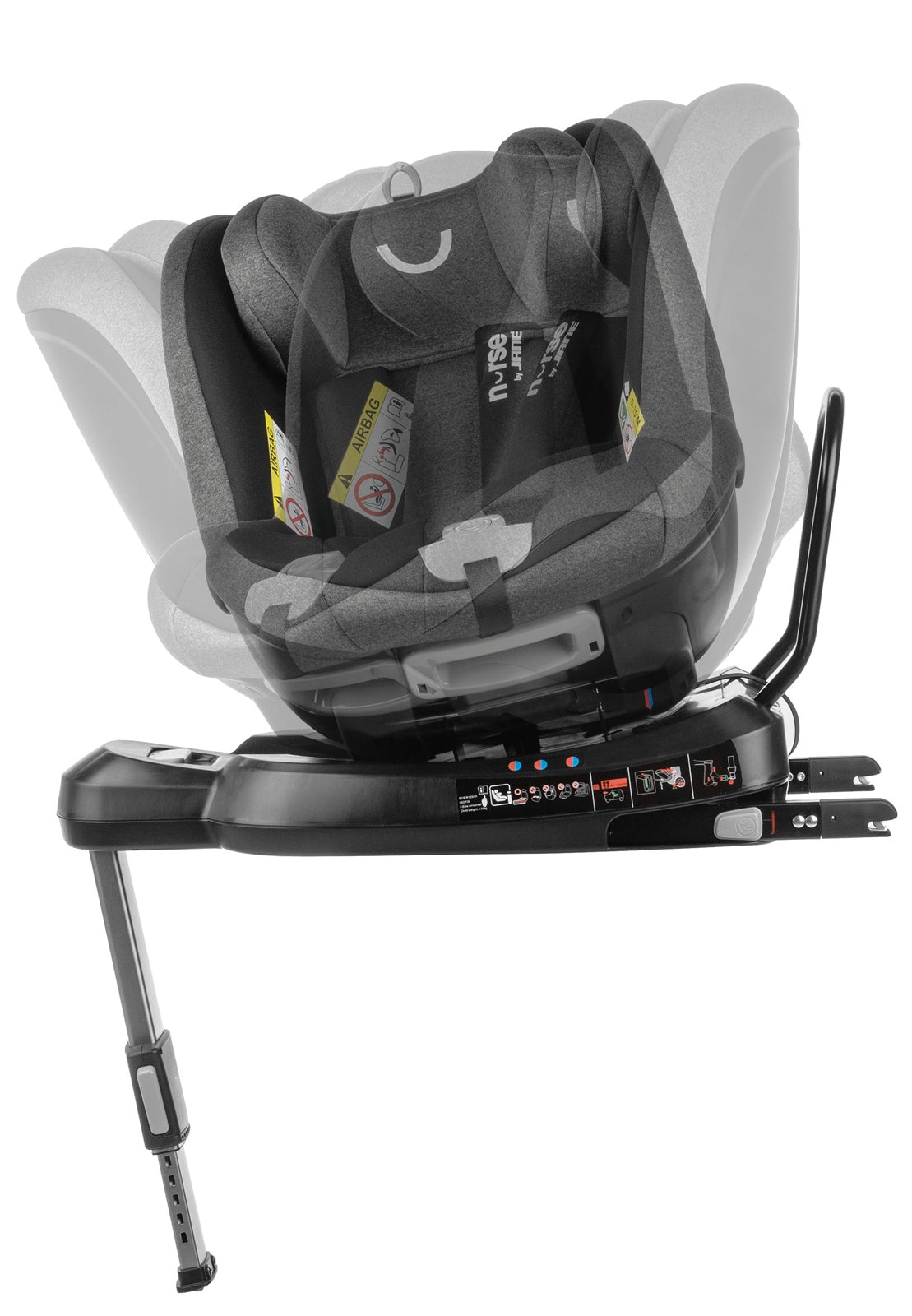 Nurse Swing 360 Swivel i-Size Car seat 40-105cm, 0-4 Years