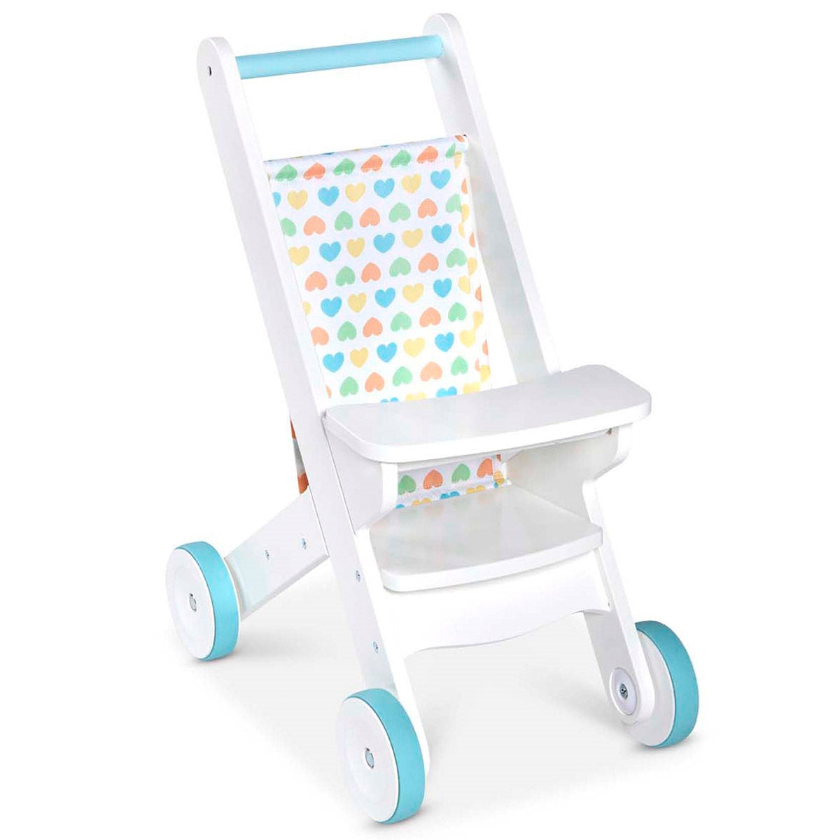 & Mine To Love Wooden Play Dolls Stroller