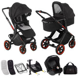Jané Limited Edition Crosslight Pro Carbon 3in1 Travel System with Lightweight Carbon Fibre Chassis