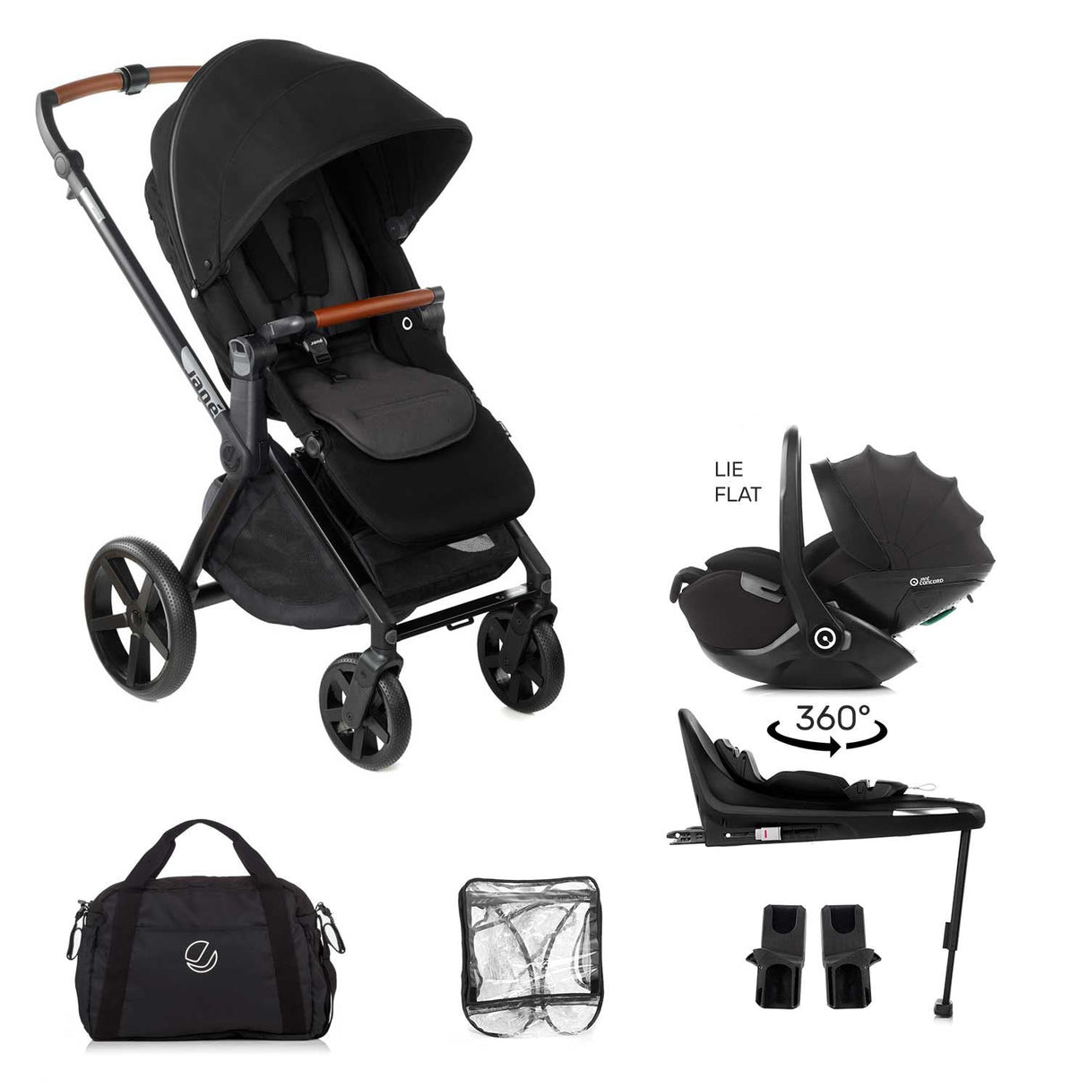 Jane Muum-4 Kombibaby 360 Lie-Flat Car Seat Travel System