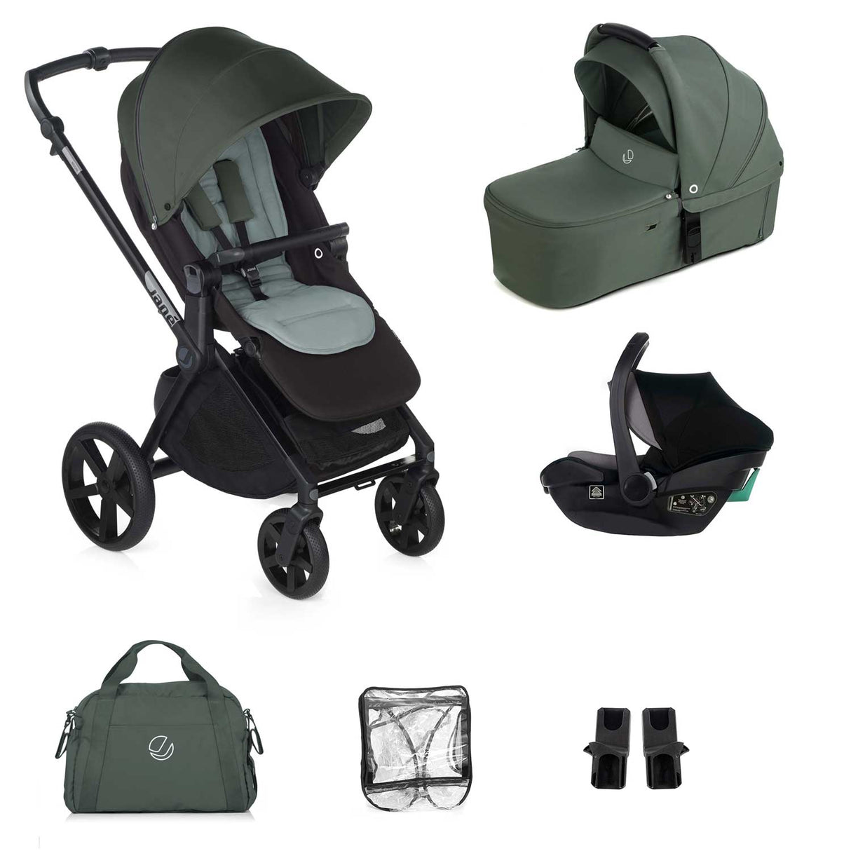Jane Muum-4 Travel Carrier Car Seat Bundle