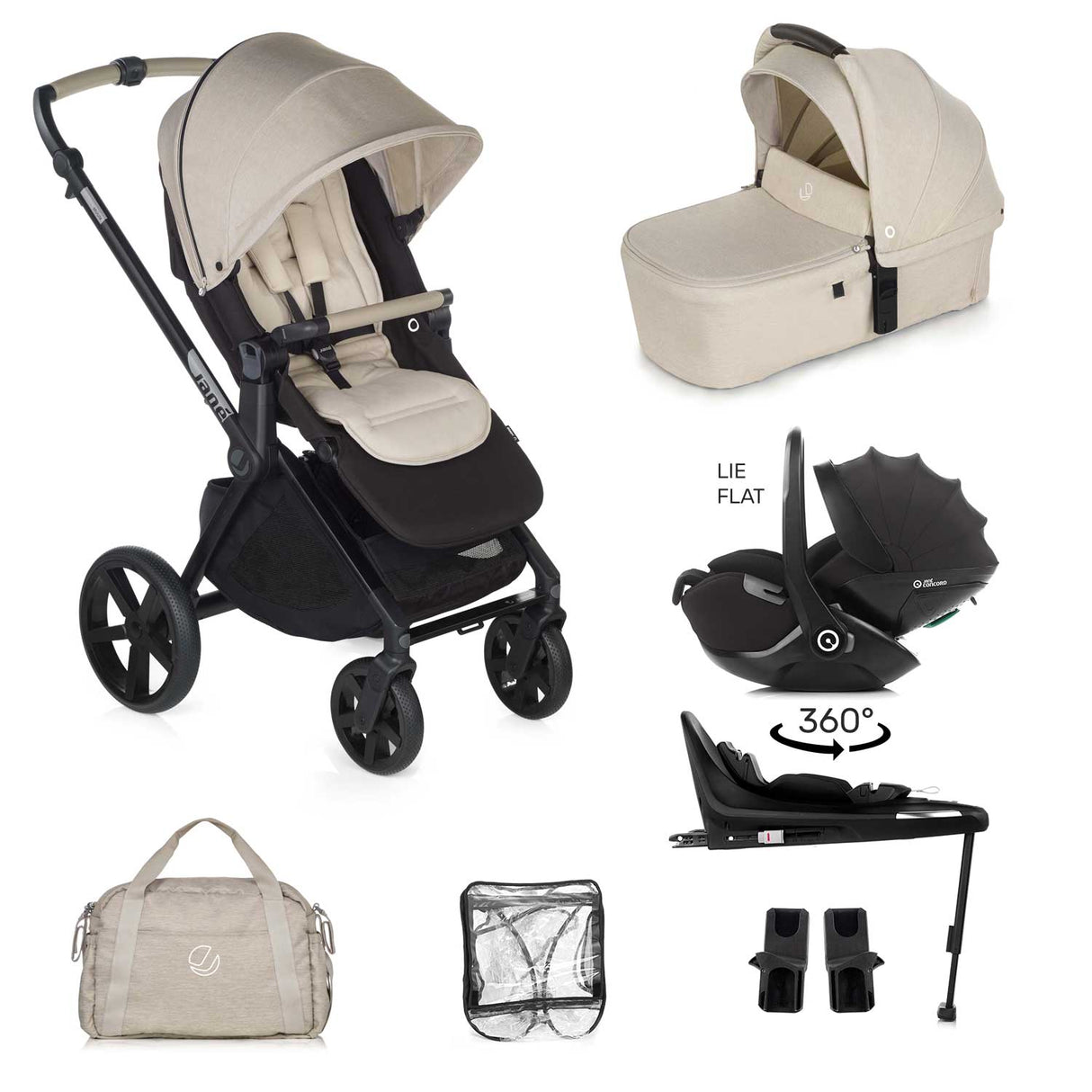 Jane Muum-4 Kombibaby 360 Lie-Flat Car Seat Travel System