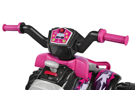 Peg Perego Corral T-Rex 330W 12 Volt Electric Quad, 3+ years, Pink