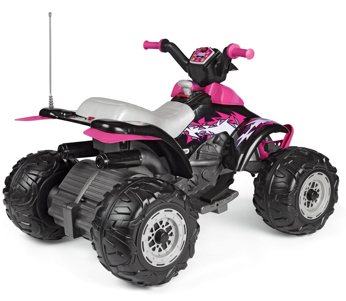 Peg Perego Corral T-Rex 330W 12 Volt Electric Quad, 3+ years, Pink