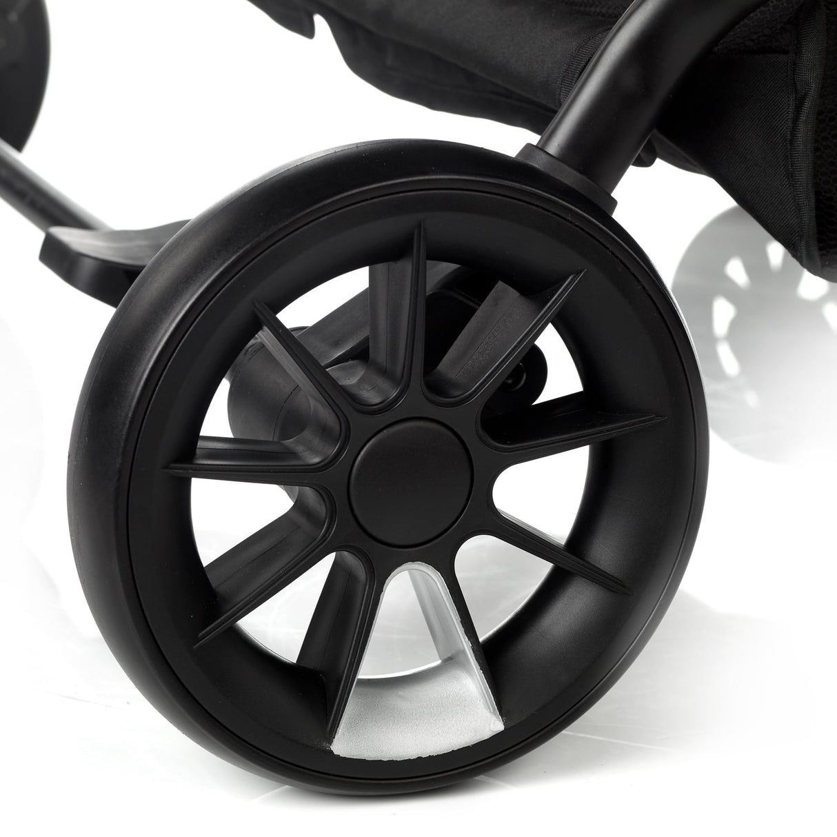 Twinside Twin Stroller + 2 Smart Carrycot, Coal