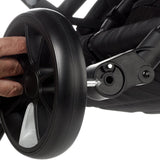 Twinside Twin Stroller + 1 Smart Carrycot, Coal