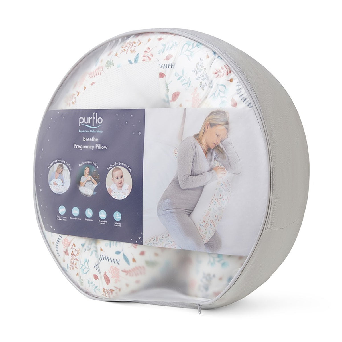 PurFlo Breathe Pregnancy Pillow