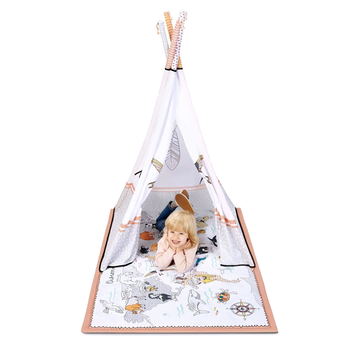 Kinderkraft Tippy 3in1 Educational Playmat & Teepee