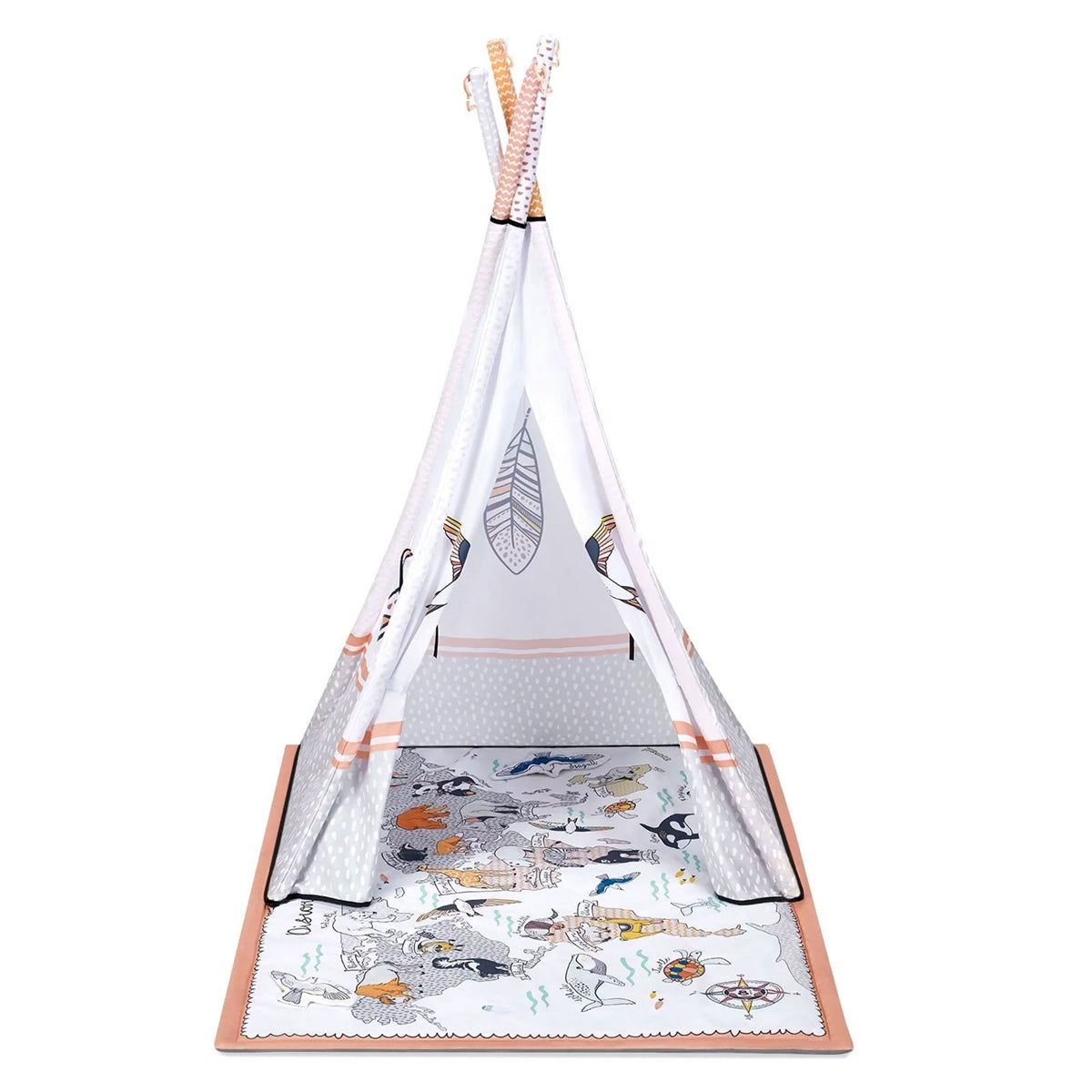 Kinderkraft Tippy 3in1 Educational Playmat & Teepee