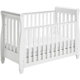 Babymore Eva Sleigh Cot Bed Dropside with Drawer